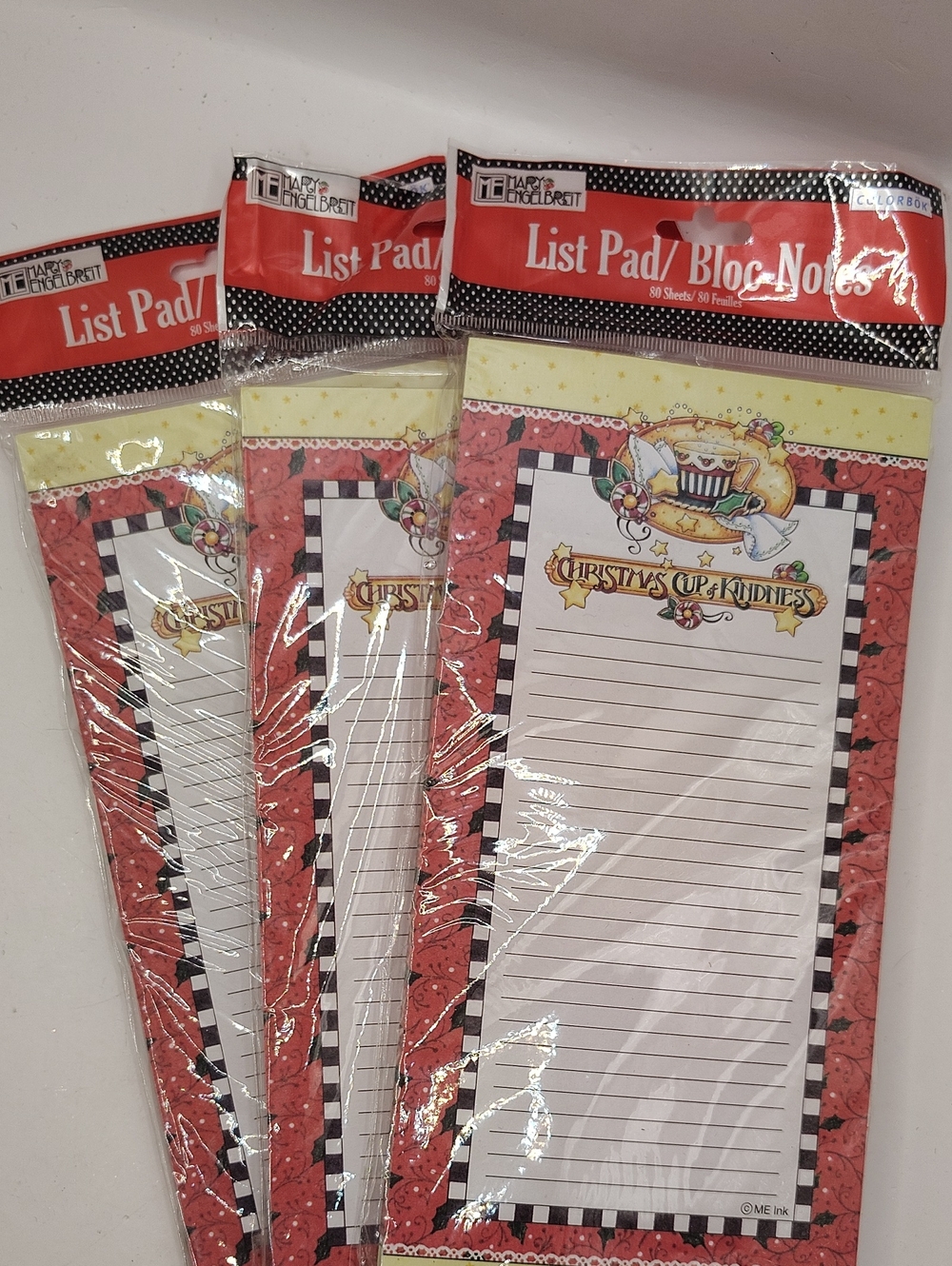2006 Mary Engelbreit, Christmas Cup of Kindness Magnetic List Pads, 3
